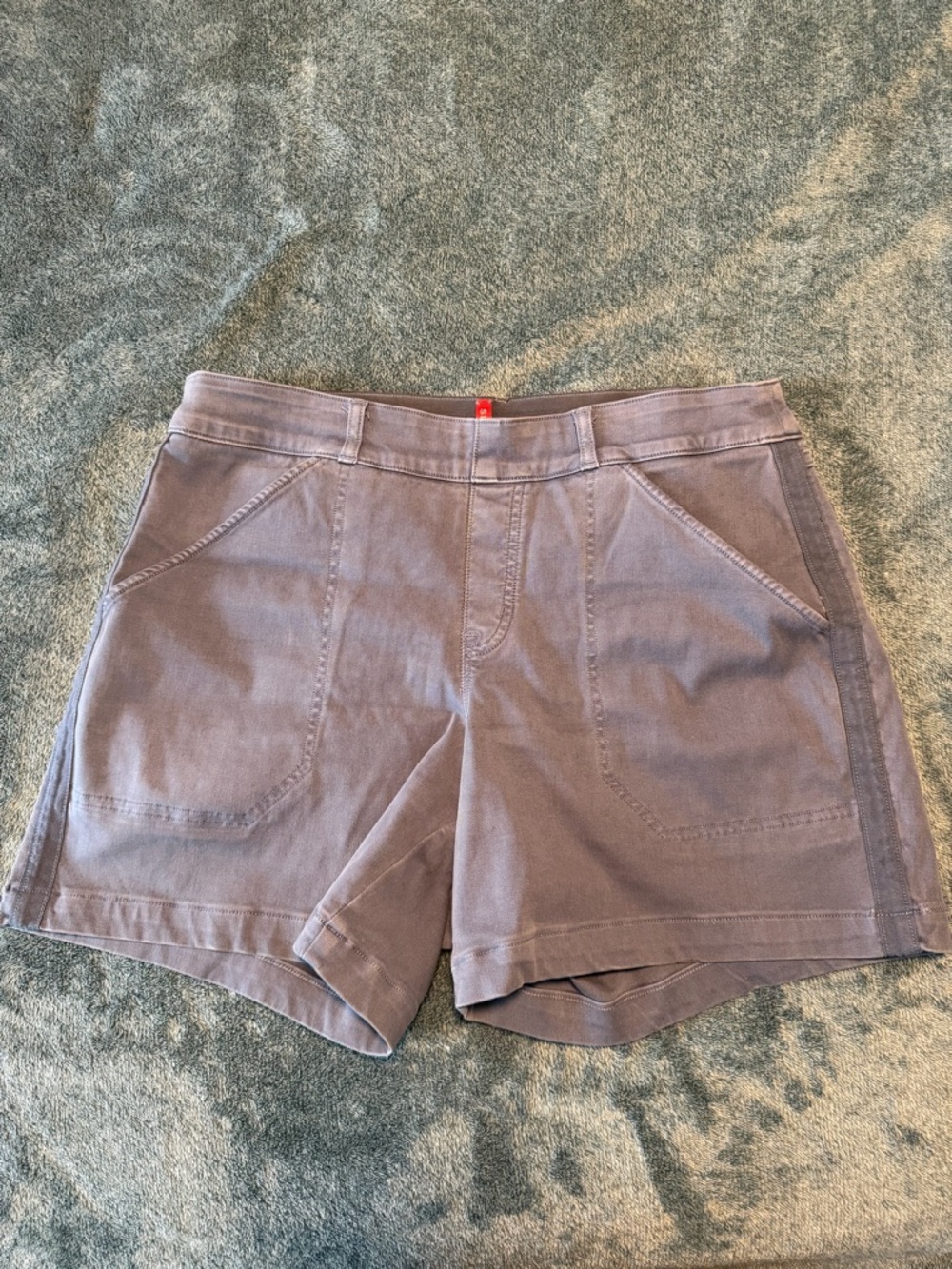 Spanx‎ Stretch Twill 6-inch Pull On Shorts in Mountain Blue size Large